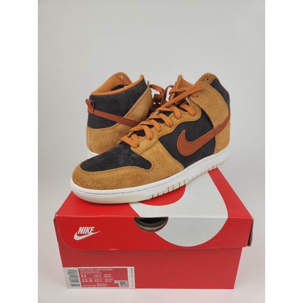 Nike Dunk Premium High Dark Russet Curry DS Size 11 DD1401-200